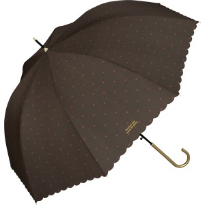 Wpc．（WPC）/【Wpc．】雨傘 クロスライン＆ハート 58cm 晴雨兼用 傘 レディース 長傘