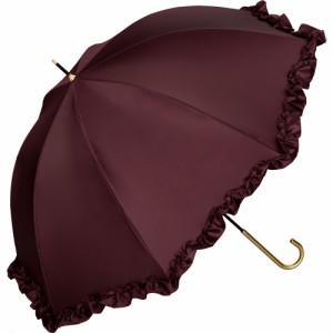 Wpc．（WPC）/【Wpc．】雨傘 サテンフリルアンブレラ 58cm 傘 レディース 長傘
