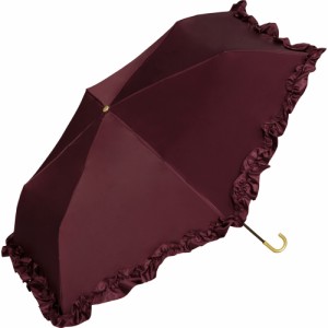 Wpc．（WPC）/【Wpc．】雨傘 サテンフリルアンブレラ ミニ 50cm 傘 レディース 折りたたみ傘