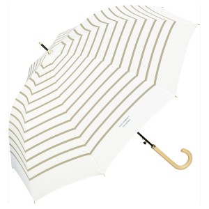Wpc．（WPC）/【Wpc．】雨傘 フレンチボーダー 58cm ジャンプ傘 晴雨兼用 傘 レディース 長傘
