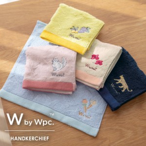 Wpc．（WPC）/【Wpc．】ハンカチ 刺繍ワンポイント ハンカチタオル ふわふわ レディース 女性 可愛い おしゃれ