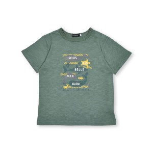 ベベ/【蓄光プリント】スラブ天竺海の生き物プリントTシャツ(80~150cm)