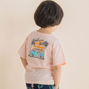 ノイユ エーム ベベ/ポケット付きバックプリントマリンTシャツ(80~130cm)