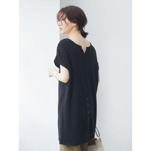グリーンパークス/ハニカム素材リングドットチュニック