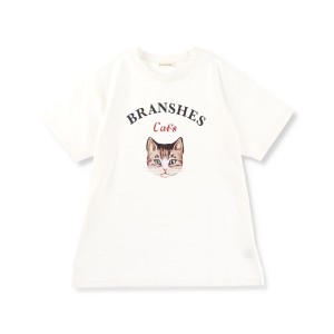 ブランシェス（branshes）/【Cat’s ISSUE】ネコプリント半袖Tシャツ（おとな）