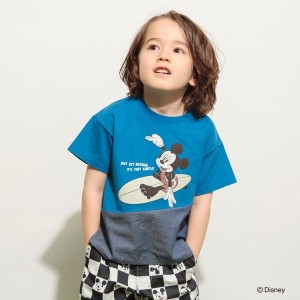 ブランシェス（branshes）/【Disney/ディズニー】スポーツグラフィック切替半袖Tシャツ