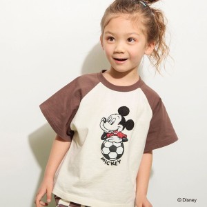 ブランシェス（branshes）/【Disney/ディズニー】サガラ刺繍ラグラン半袖Tシャツ