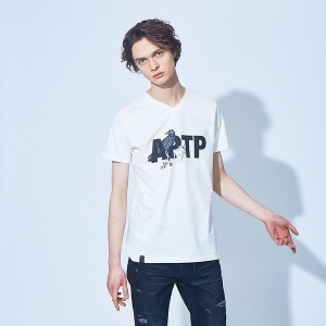 5351プール・オム（5351POUR LES HOMMES）/APTP 半袖 Vネック Tシャツ