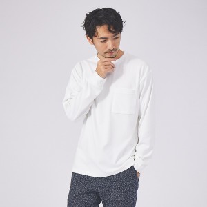 アバハウス（ABAHOUSE）/起毛 スムース クルーネック ロング Tシャツ