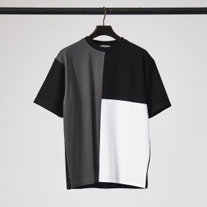 アバハウス（ABAHOUSE）/【パネル切替】ポンチ 半袖 Tシャツ