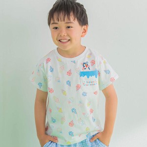 スラップスリップ（SLAP SLIP）/【お揃い】アイス総柄半袖Tシャツ(80~120cm)