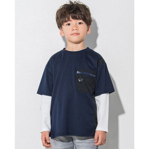 ワスク/天竺 切り替え Tシャツ ＋ チェッカー Tシャツ セット (100~160cm)