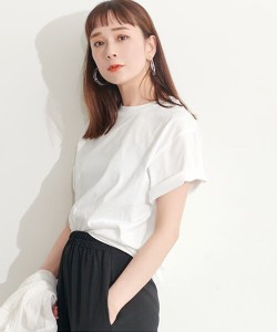 コカ/【シルキーコットン】クルーネック Tシャツ 全6色