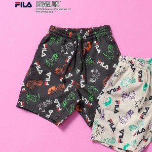 ブリーズ（BREEZE）/WEB限定 PEANUTS×FILA(フィラ)コラボ　総柄ハーフパンツ