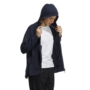 アディダス/レディースアパレル 24/7 ルーズフィット フルジップパーカー / 24/7 LOOSE FIT SWEAT FULL ZIP HOODIE