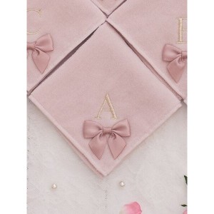 メゾン ド フルール（Maison de FLEUR）/イニシャルリボンタオルハンカチ