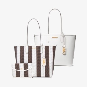 マイケル・コース（Michael Kors）/ELIZA エンパイア シグネチャーロゴ リバーシブルトート ラージ