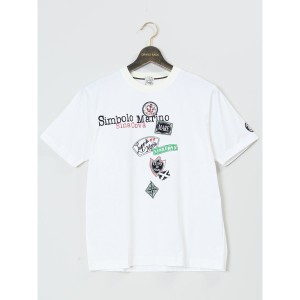 グランバック（GRAND−BACK）/【大きいサイズ】シナコバ 綿ワッペンモチーフ クルーネック半袖Tシャツ