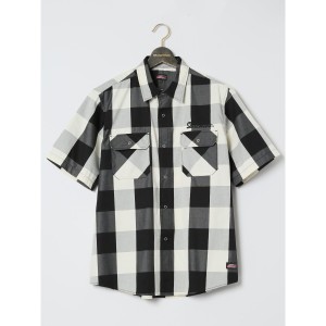 グランバック（GRAND−BACK）/【大きいサイズ】ジュニュイン ディッキーズ ツイルチェック 半袖ワークシャツ