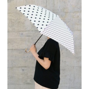 ルクールブラン（le．coeur blanc）/ドットミニ コンパクト折りたたみ傘