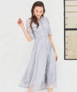 ドレスプラス（DRESS+）/ドレス ワンピース ロングガウン レース 結婚式 パーティードレス