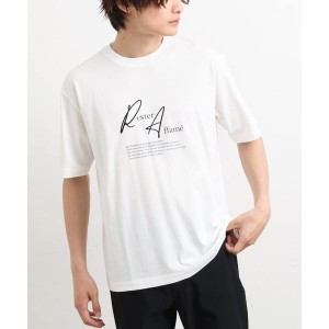 アー・ヴェ・ヴェ（a．v．v）/【接触冷感】デザインロゴプリントセミワイドTシャツ