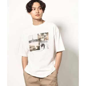 アー・ヴェ・ヴェ（a．v．v）/【接触冷感】PARISフォトプリントワイドシルエットTシャツ