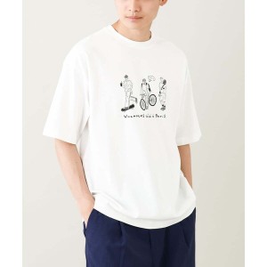 【NEW】アー・ヴェ・ヴェ（a．v．v）/【ucaU×a．v．vコラボ】イラストワイドシルエットTシャツ