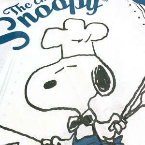 パーフェクト・ワールド・トーキョー/スヌーピー PEANUTS のれん シェフ BL ブルー マルチクロス 暖簾