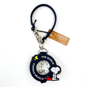 パーフェクト・ワールド・トーキョー/スヌーピー PEANUTS ストラップルーペウォッチ ネイビー ストラップ付き時計 ネイビーギフト