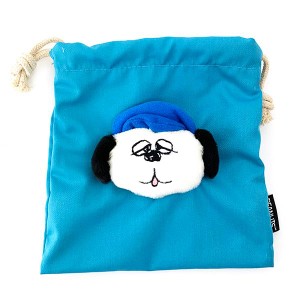 パーフェクト・ワールド・トーキョー/スヌーピー オラフ ボアフェイス巾着 巾着袋 小物入れ ブルー
