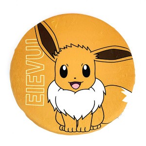 パーフェクト・ワールド・トーキョー/ポケットモンスター イーブイ モンスターボール 低反発もちもちシートクッション インテリア ブラウ