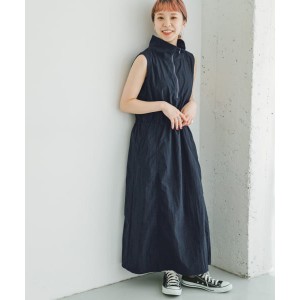 アイテムズ アーバンリサーチ（ITEMS URBAN RESEARCH）/ナイロンハーフジップワンピース