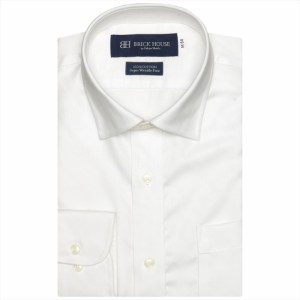 ブリックハウス/【超形態安定】 プレミアム ワイドカラー 長袖 形態安定 ワイシャツ 綿100%