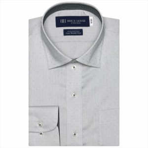 ブリックハウス/【超形態安定】 ワイドカラー 長袖 形態安定 ワイシャツ 綿100%