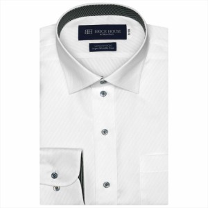 ブリックハウス/【超形態安定】 ワイドカラー 長袖 形態安定 ワイシャツ 綿100%