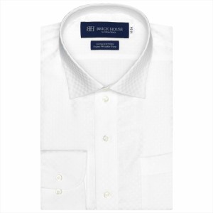 ブリックハウス/【超形態安定】ワイドカラー 綿100% 長袖ワイシャツ