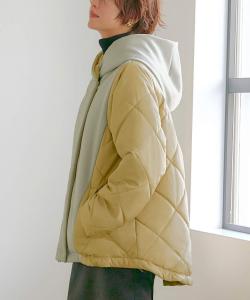 and per se アンパスィ 切替 ダウン ダンボールニット