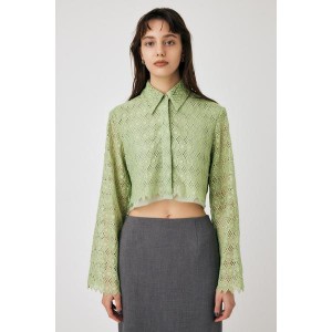 マウジー（MOUSSY）/GEOMETRIC LACE CROP シャツ