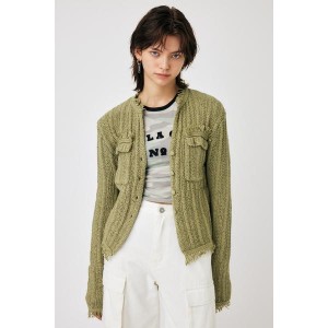 マウジー（MOUSSY）/FRINGE KNIT カーディガン