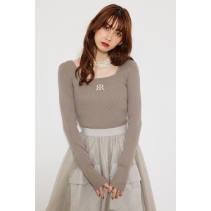 リエンダ（rienda）/ポイントロゴKnit TOP