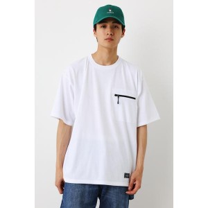 ロデオクラウンズ ワイドボウル（RODEO CROWNS WIDE BOWL）/【接触冷感／UVカット／吸水速乾】TRI−FUNCTION ファスナーポケットTシャツ