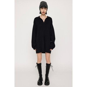 スライ（SLY）/COLLAR KNIT ショートワンピース