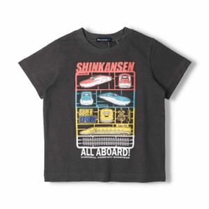 ムージョンジョン/新幹線電車プラモデル風プリントＴシャツ