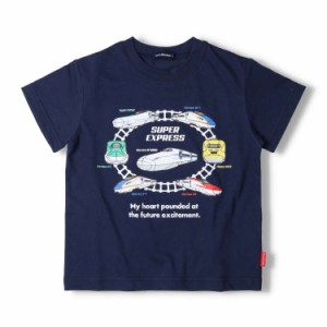 ムージョンジョン（moujonjon）/新幹線電車集合半袖Tシャツ 