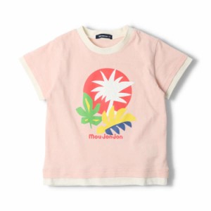 ムージョンジョン（moujonjon）/ヤシの木柄ウォーターチェンジ半袖Tシャツ