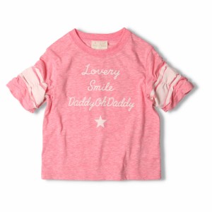 【NEW】ダディオダディ/ロゴプリントシャーリング袖Ｔシャツ