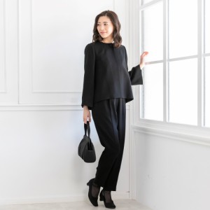 カレット（CARETTE）/洗える 3点セットアップ パンツスーツ【喪服・礼服】【卒業(卒園)式・入学(入園)式】