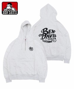 ベンデイビス（BEN DAVIS）/【BEN DAVIS】CLASSIC LOGO HALF ZIP HOODIE