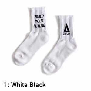 アスファルト（ASFVLT）/ASFVLT【LOGO SOCKS】ロゴソックス 靴下 23−25cm